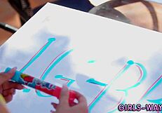 i love watching this skinny teen ride faces in a lesbian threesome