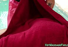 spunky mouth masseuse sucks cock outdoor