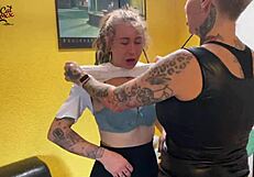 Teen Slut Wallflower Gets Fiercely Ridden by Horny Milf!