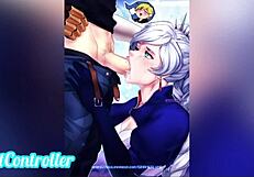 Weiss from rwby in kissing compilation.