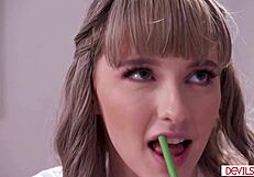 Blonde College Teen 18+ Fucked by Instructor