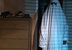 halloween sexy nude blonde girl on the bed, looking so hot and ready for sex.