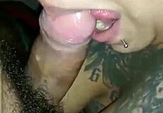 An argentinian friend with big tits and tattoos strengthens our bond. She shows off her big ass.