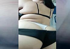 Curvy milf with big ass gets attention