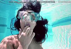 SCENE ONE – ANOTHER MERMAID Brita Piskova is a solo performer here; sexual and provoking, swimming in the pool
