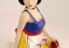 158 cm sex doll Adele TAKES IT HARD in tight pussy