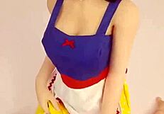 158 cm sex doll Adele TAKES IT HARD in tight pussy