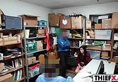 Audrey Royal Faces Burglar Punishment in Garage