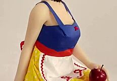 158 cm sex doll Adele TAKES IT HARD in tight pussy