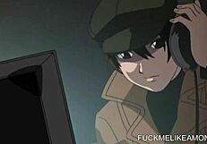 bdsm dildo fuck and anime maid getting banged!