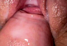 Wow, drilled my roommate's tight creamy pussy close up!