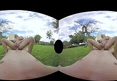 Horny curvy Latina Sara May offering the best VR hardcore? Outdoor fun!