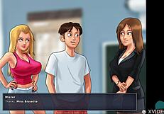 Summertime Saga 45! Making Out with That Sexy French Teacher—What a Rush!