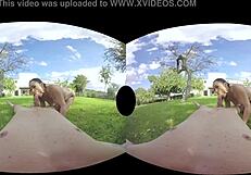Horny curvy Latina Sara May offering the best VR hardcore? Outdoor fun!