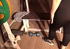 A good fuck can't ruin a workout! Watch this athletic couple's huge ass fucking.