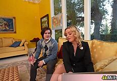 Sexy Chick in Stockings! Put Dick in Mouth!