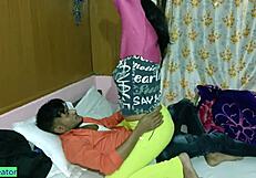 Cute Asian Indian Model Bent Over Riding Monster Cock with Shaved Pussy in Hindi