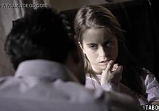 I saw a perverted psychiatrist screw a petite 18+ troubled teen