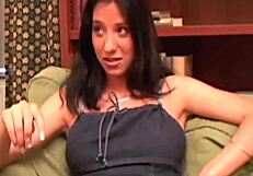 brunette hints at joining a steamy threesome group