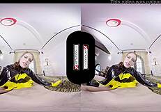 Batgirl cosplay slut craves your silly VR fuck