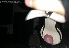 Shoe Fuck with Feet Fetish Cumshot