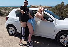 Sharing my girlfriend with a stranger in wild outdoor teen action