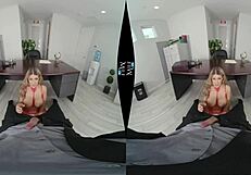 Sensual of busty office beauty – seductive scene of Kayla Kayden and beautiful blonde