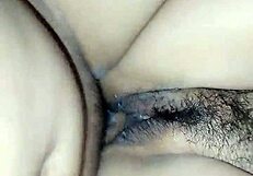 Asian Beauty Gets Cumshot in Tummy!