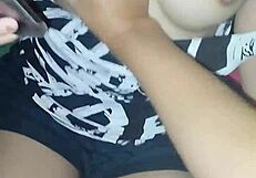 Asian Beauty Gets Cumshot in Tummy!