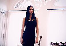 Gorgeous Euro Maid In Uniform Gets Jizzed By Group