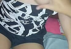 Asian Beauty Gets Cumshot in Tummy!