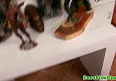 Euro Girl Next Door Bends Over for Doggystyle Fucking and Fingering