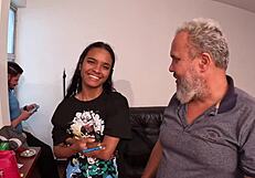 Jasmine Santanna's naked backstage party entrance