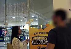 Latina hottie fucked hard by European for dollars