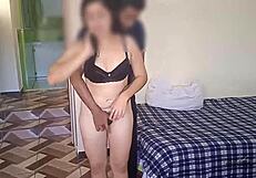 my gay friend couldn't resist fucking me after seeing my underwear, creampie before husband arrives