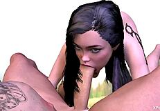 3D Hentai Blowjob Deepthroat