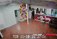 creepy guy ties up and bangs naughty cleaning chick rough