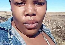 i'm in a public bush, teasing my clit and fat pussy