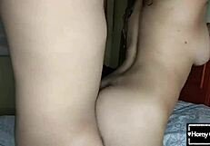 Why is my cheating wife riding her lover's big cock so eagerly?