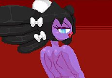 哇！哥特扶她骑巨屌在狂野行动中！