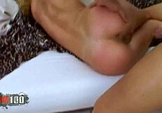 the skinny blonde whore gets hard fucked despite her small tits