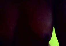 Wet pussy riding cock black couple