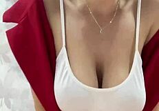 Hey, after the party, let's play with that cock imitation in pov