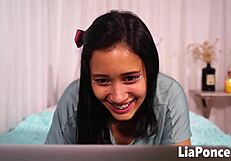 I always het jealous watching Lia Ponce's cum covered face after intense oral sex