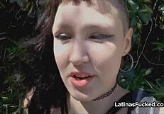 Shy latina amateur teen 18+ sucks for money