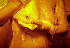 sexy slow mo shower with ass bathing relax nipples solo horny massage wet tits