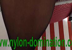 nylon domina humiliates and trains her housewife slave with spitting