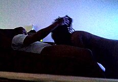 Oh, Sucking My Man Sloppy Toppy With Big Tits!