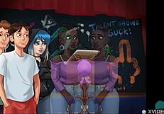 what's your super hero fantasy? sexy teen with big tits in summertime saga