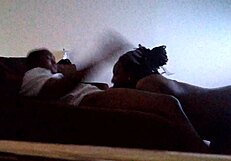 Oh, Sucking My Man Sloppy Toppy With Big Tits!